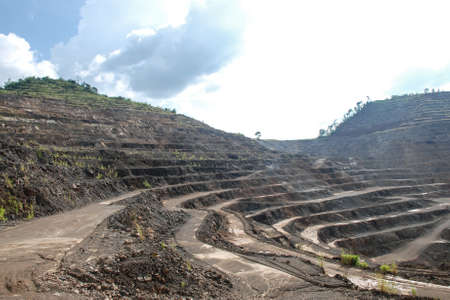 Zinc mines, where a large deposit of zinc silicate was found, Tak, Thailand