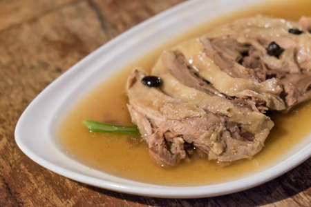 Duck roasted with coffee beans