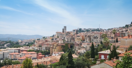 historic buildings in the centre of grasse an old industrial town famous for the production of perfumes in the south of franceの写真素材