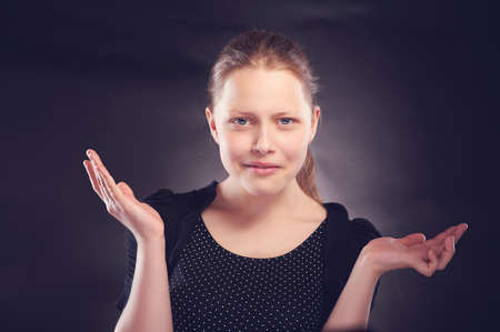 Misunderstandng teen girl resentの写真素材