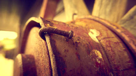 Old style wheels, retroの写真素材