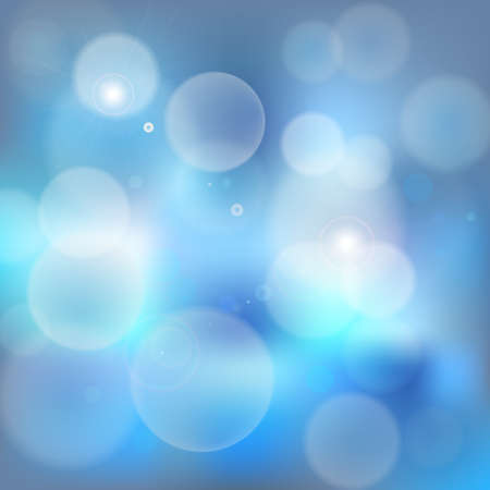Light blue bokeh abstract background vectorのイラスト素材