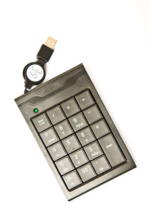 black keyboard number  for computerの写真素材