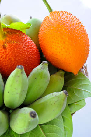 thai mix fruit  on background white