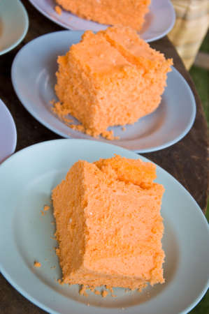 Thai dessert wheat waffle ,thai styleの写真素材