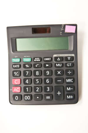 calculator on white blackgroundの写真素材