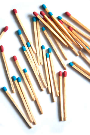 Group of Match on white backgroundの写真素材