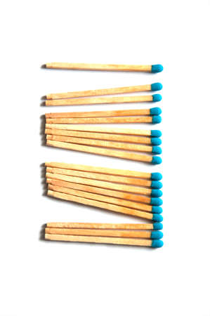 Group of Match on white backgroundの写真素材