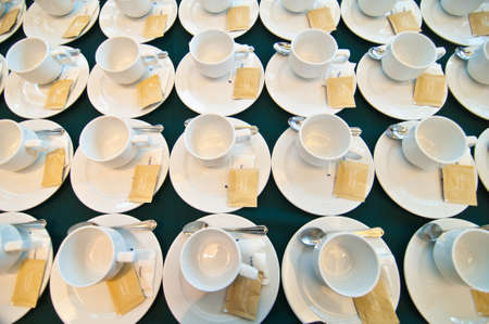 empty white coffee cup for drinkの写真素材