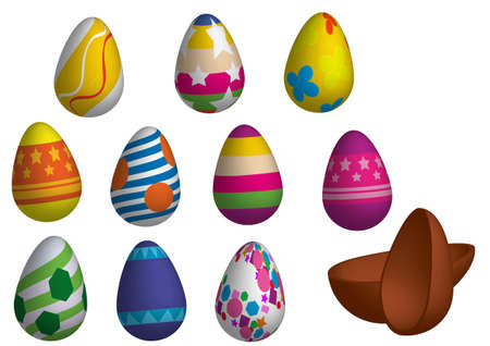 Easter egg setのイラスト素材