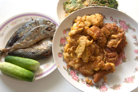 set of thai tradition foodの写真素材