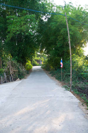 road in countryside Beautiful road Thailandの写真素材