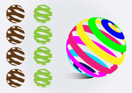 Model of a circle sphereのイラスト素材