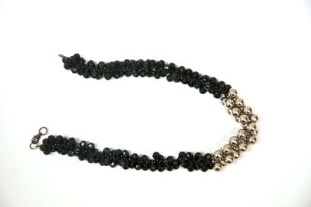 Necklace isolated on whiteの写真素材