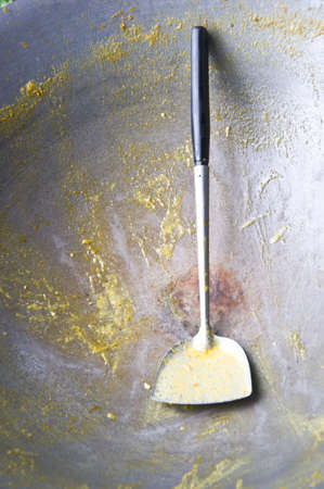 spade of frying panの写真素材