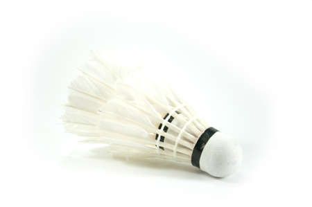 two badminton shuttlecock stackedの写真素材