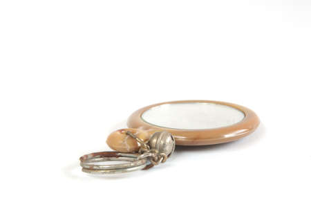 Key ring on white backgroundの写真素材