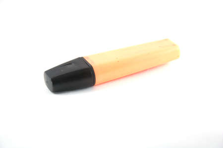A highlight pen on a white backgroundの写真素材
