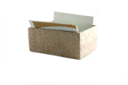 paper box on white backgroundの写真素材