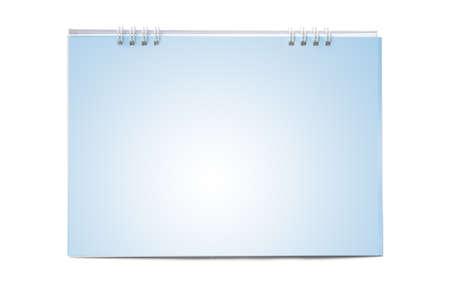Blank calendar isolated on whiteの写真素材