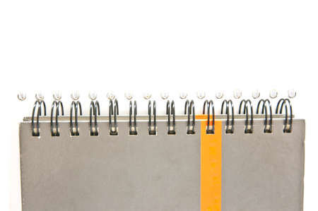 notebook spiral on white backgroundの写真素材