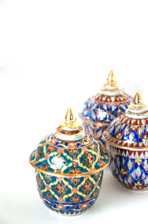 Thai ceramic bowlsの写真素材