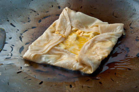 make indian food gourmet Southern Flat Bread Fry Pan roteeの写真素材