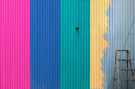 painting colour the old wallの写真素材