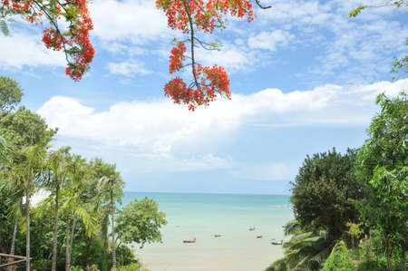 beautiful sea and sky of Thailandの写真素材