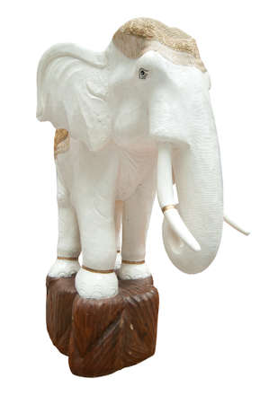 Elephant with fully decorated in Thai style molding artの写真素材
