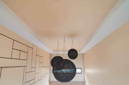 lantern is hanging in homeの写真素材