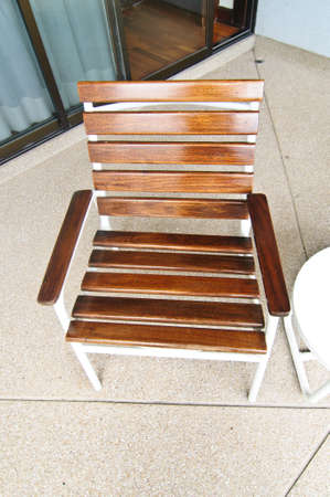 Wooden table in homeの写真素材