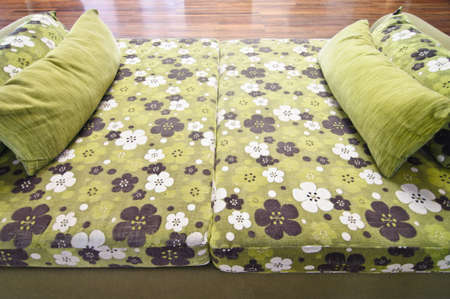 Detail of sofa in the living room