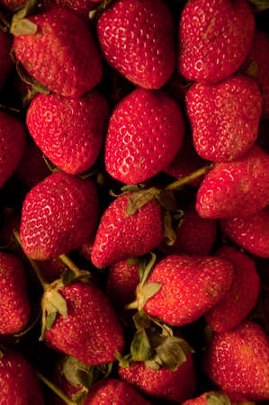 Lots of ripe perfect strawberries  Full frame backgroundの写真素材