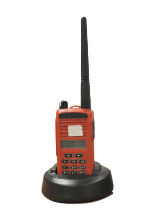 Radio communication on a white backgroundの写真素材