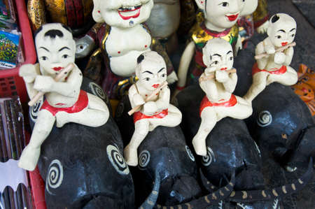 Vietnamese puppets and toysの写真素材