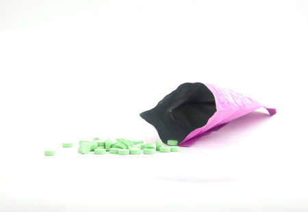 green medicine tabletの写真素材