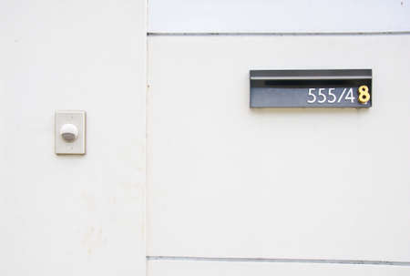 Background texture cement with a iron number 555/48の写真素材