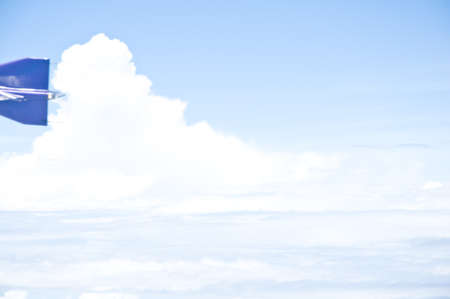 blue skyfrom airplane window
