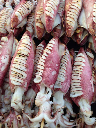 Squid BBQ seafood