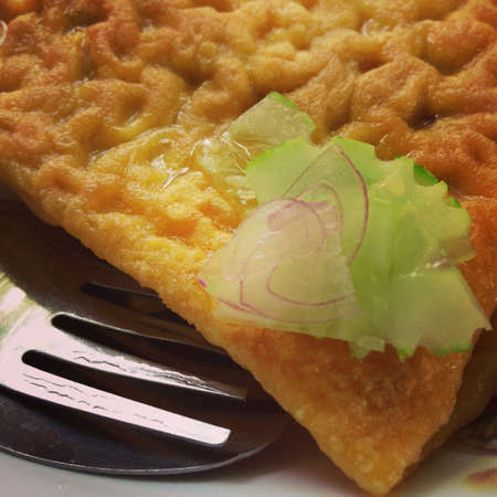 Vietnamese stuffed crispy omeletteの素材