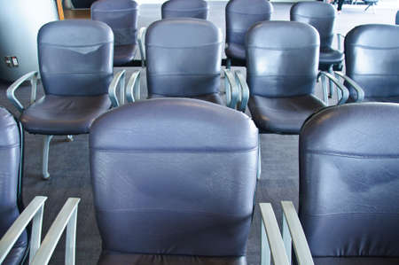 chairs on the floor , pattern leather chair