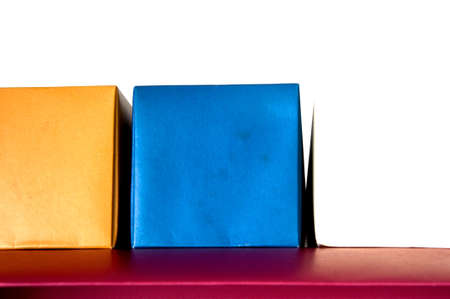 paper box white backgroundの写真素材