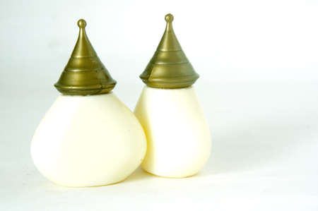 Two bottle of cream,Thai styleの写真素材