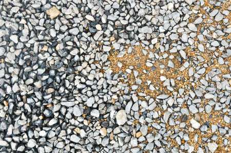 Crushed gravel texture on groundの写真素材