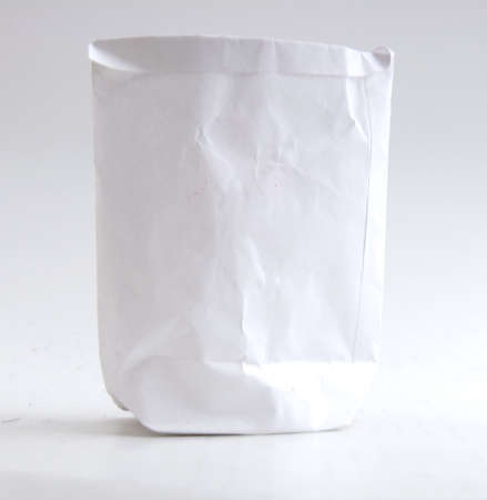 The old white paper bagの写真素材