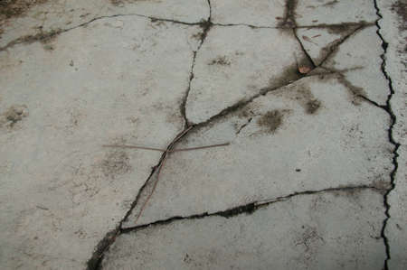 A Unique Cracked Flooringの写真素材
