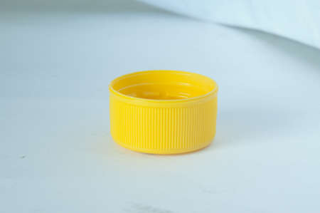 yellow of bottle capの写真素材