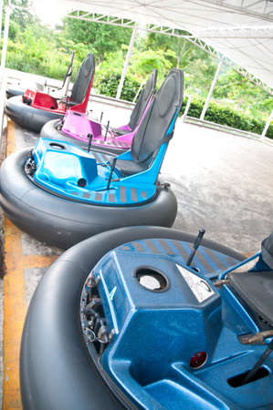 bumper car in Thailand amusement parkの写真素材