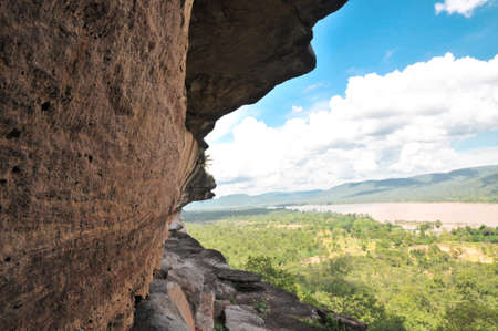 Part of the tourist attractions sao chaliang,Pha Taem National Park Ubon Ratchathani Thailandの写真素材